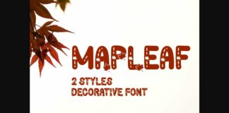 Mapleaf Font Poster 1