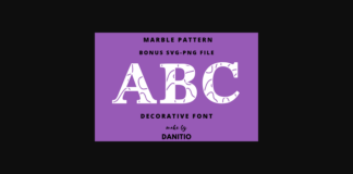 Marble Pattern Font Poster 1