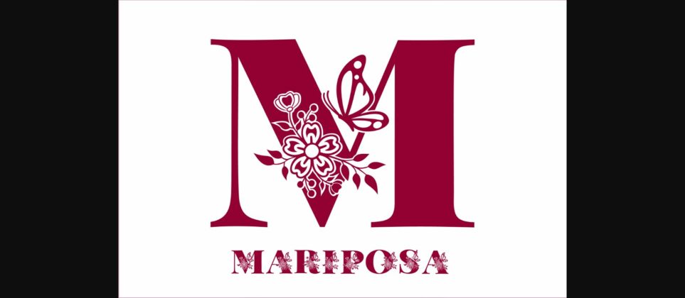 Mariposa Font Poster 3