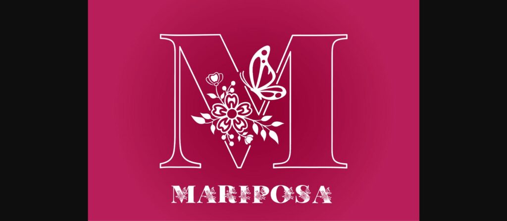 Mariposa Font Poster 2