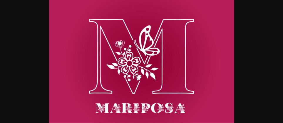 Mariposa Font Poster 4