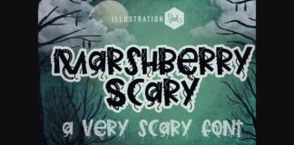Marshberry Scary Font Poster 1