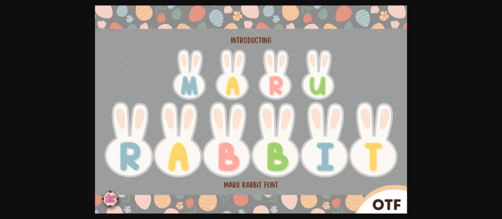 Maru Rabbit Font Poster 3