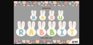 Maru Rabbit Font Poster 1