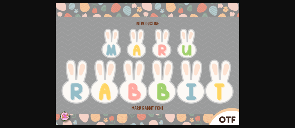 Maru Rabbit Font Poster 1