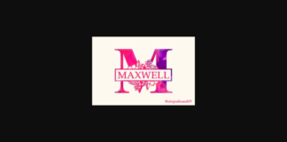 Maxwell Monogram Font Poster 1