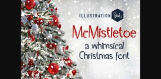 McMistletoe Font Poster 1