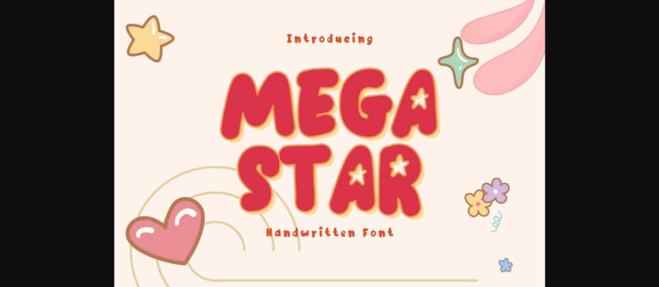Mega Star Font Poster 3