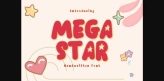 Mega Star Font Poster 1