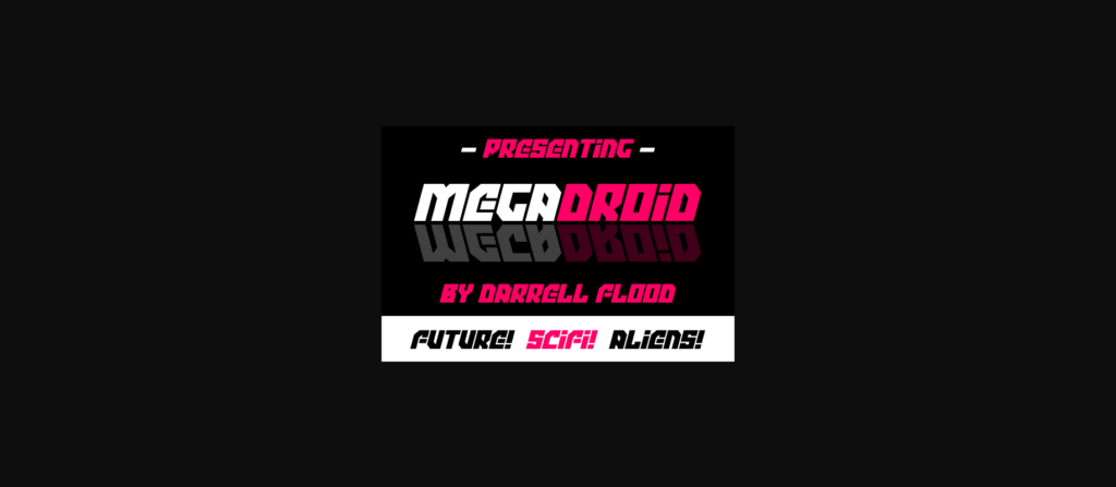 Megadroid Font Poster 3