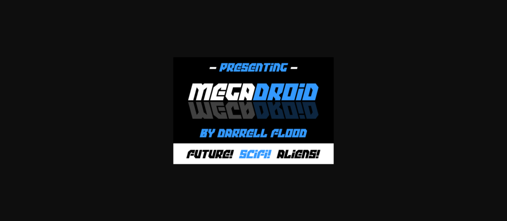 Megadroid Font Poster 4