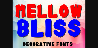 Mellow Bliss Font Poster 1