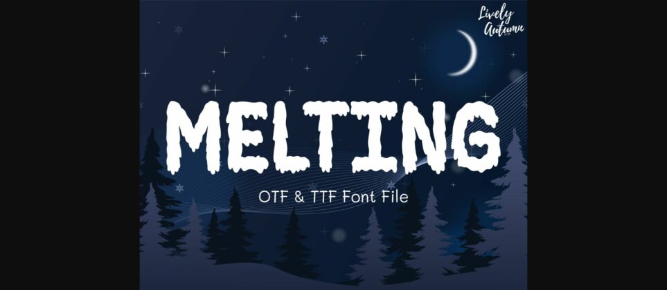 Melting Font Poster 3