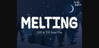 Melting Font Poster 1