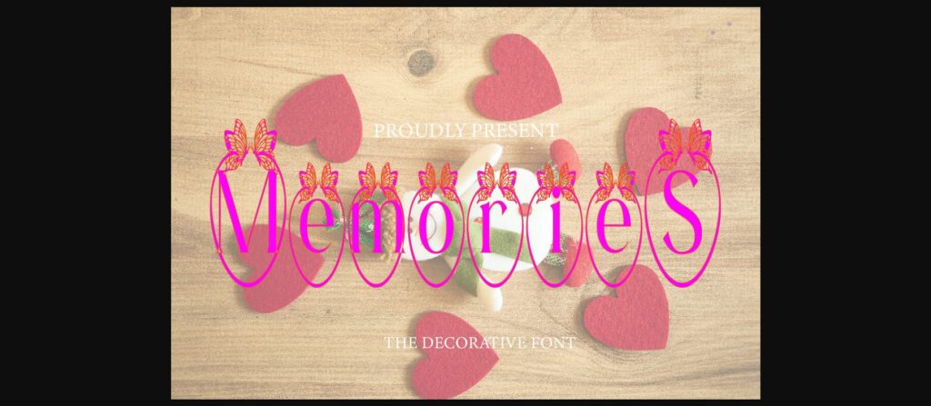 Memories Font Poster 1