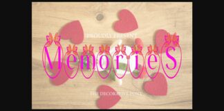 Memories Font Poster 1