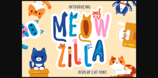 Meow Zilla Font Poster 1