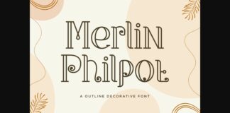Merlin Philpot Font Poster 1