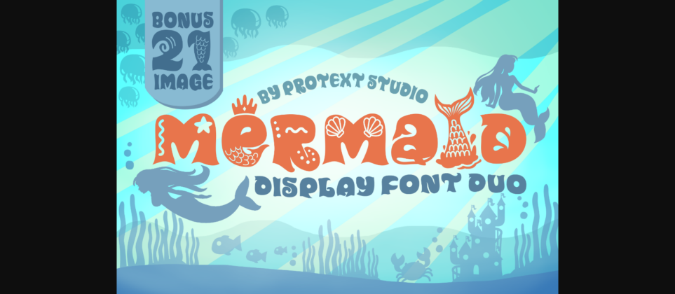 Mermaid Font Poster 3