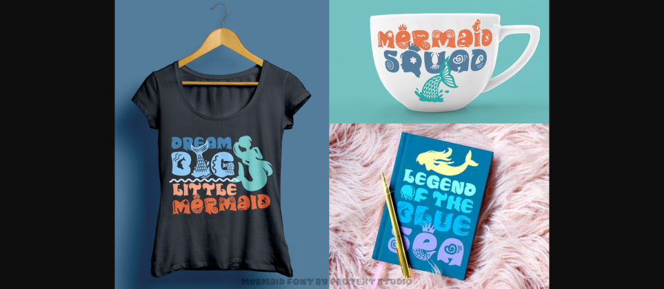 Mermaid Font Poster 6