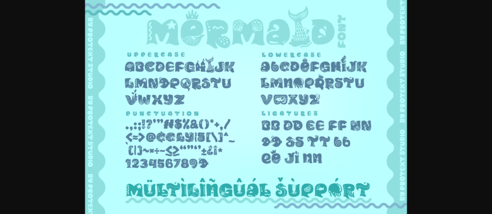 Mermaid Font Poster 8