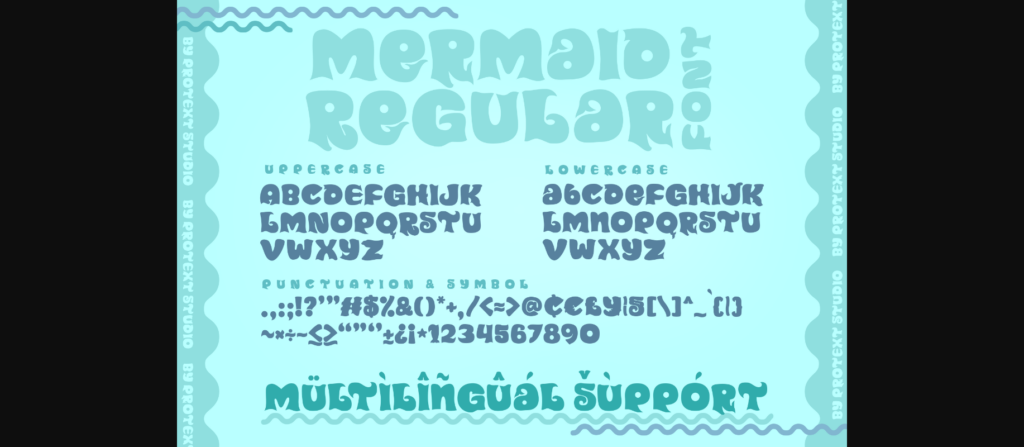 Mermaid Font Poster 9