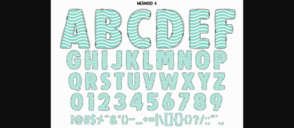 Mermiad Font Poster 5