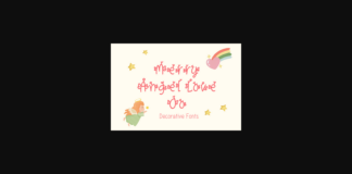 Merry Angel Love Oo Font Poster 1