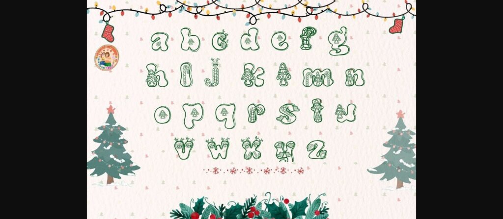 Merry Christmas Font Poster 5