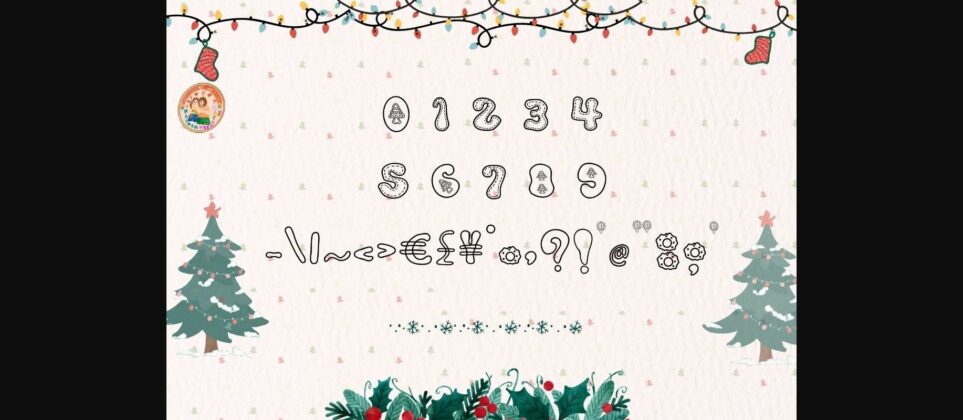 Merry Christmas Font Poster 6