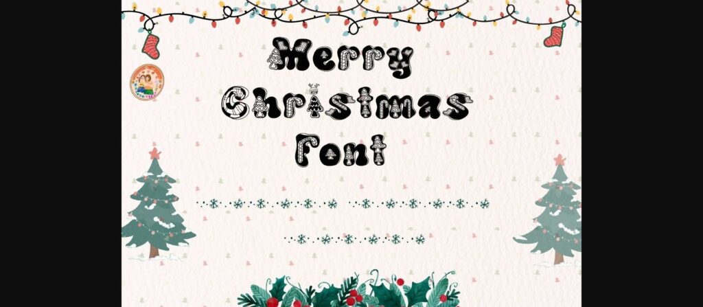 Merry Christmas Font Poster 7