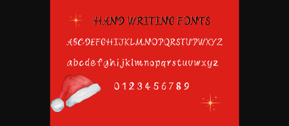 Merry Christmas Font Poster 9