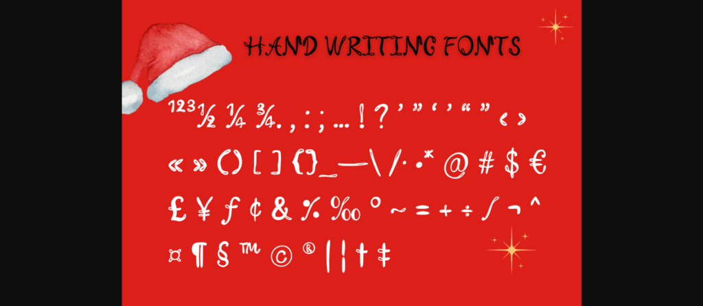 Merry Christmas Font Poster 10