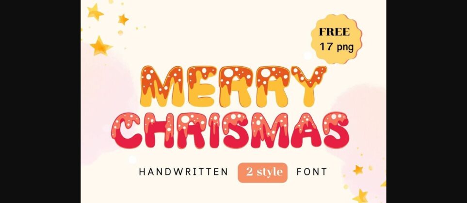 Merry Christmas Font Poster 3