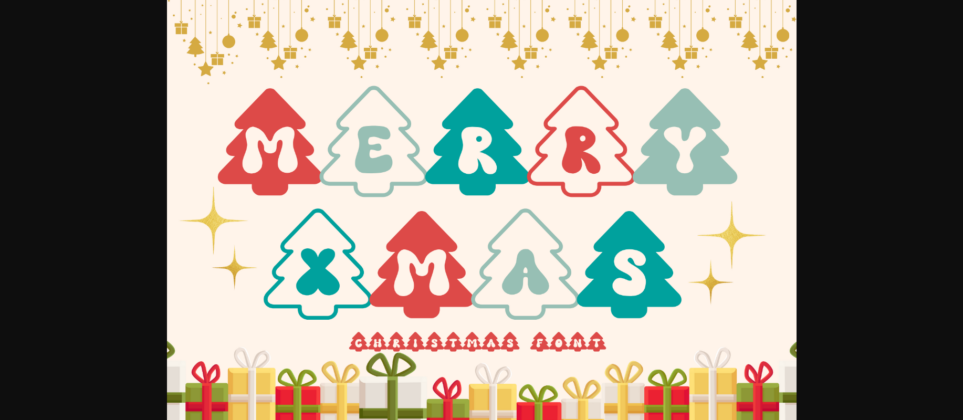 Merry Xmas Font Poster 3