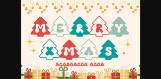 Merry Xmas Font Poster 1