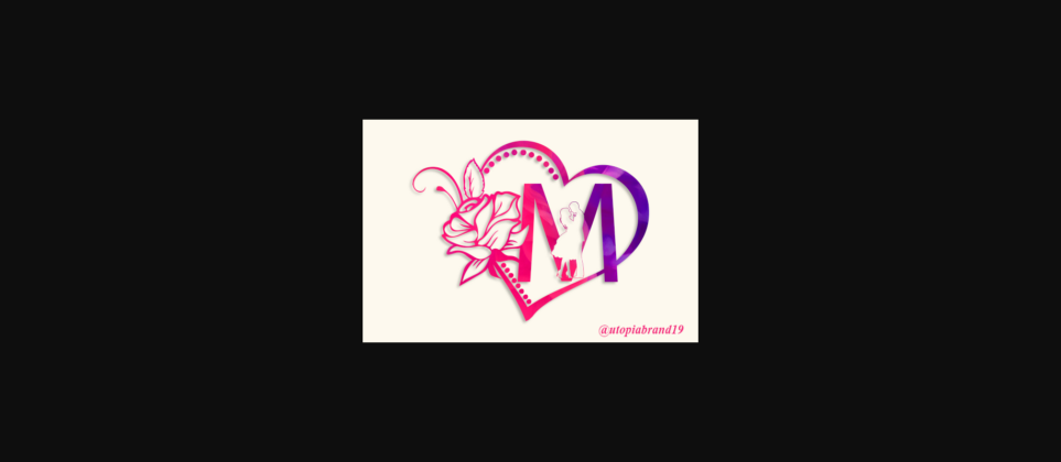 Mi Amor Monogram Font Poster 3