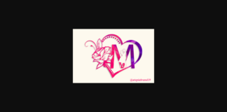 Mi Amor Monogram Font Poster 1