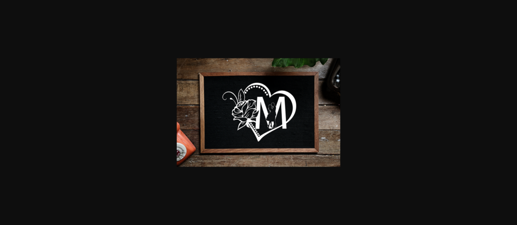 Mi Amor Monogram Font Poster 6