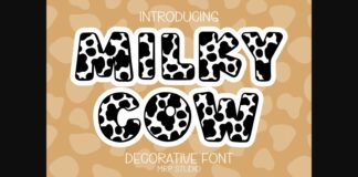 Milky Cow Font Poster 1
