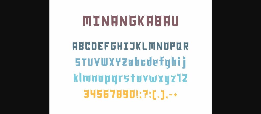 Minangkabau Font Poster 4