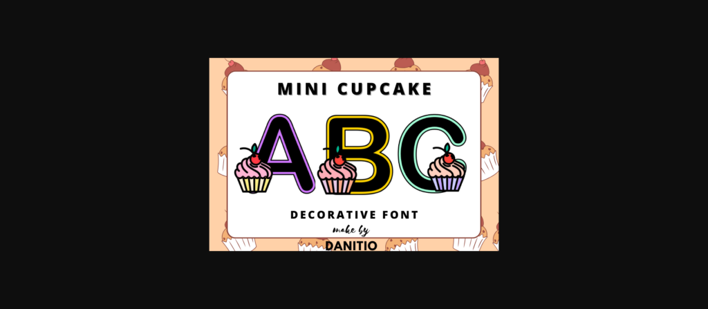 Mini Cupcake Font Poster 3