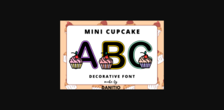 Mini Cupcake Font Poster 1