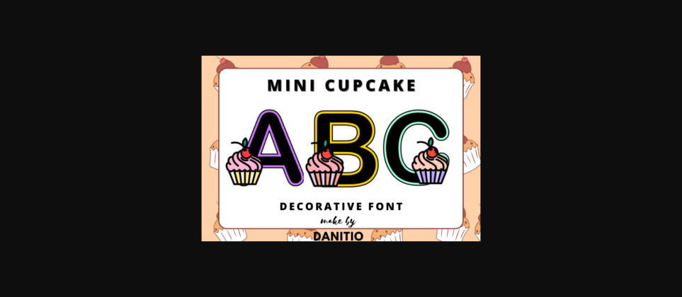 Mini Cupcake Font Poster 1