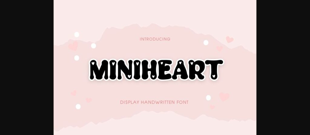 Mini Heart Font Poster 1