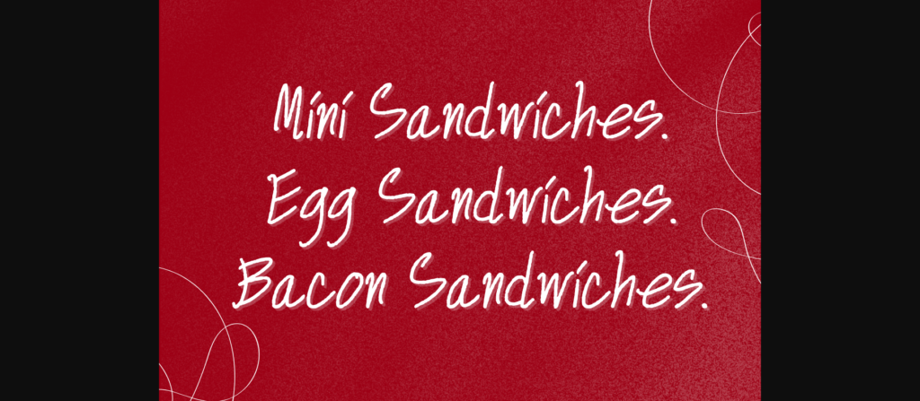 Mini Sandwiches Font Poster 4