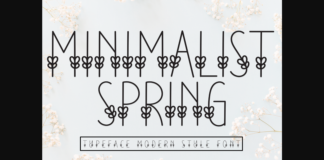 Minimalist Spring Font Poster 1
