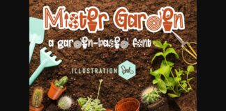 Mister Garden Font Poster 1