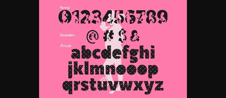 XMom and Baby Font Font Poster 6