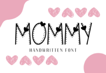 Mommy Font Poster 1